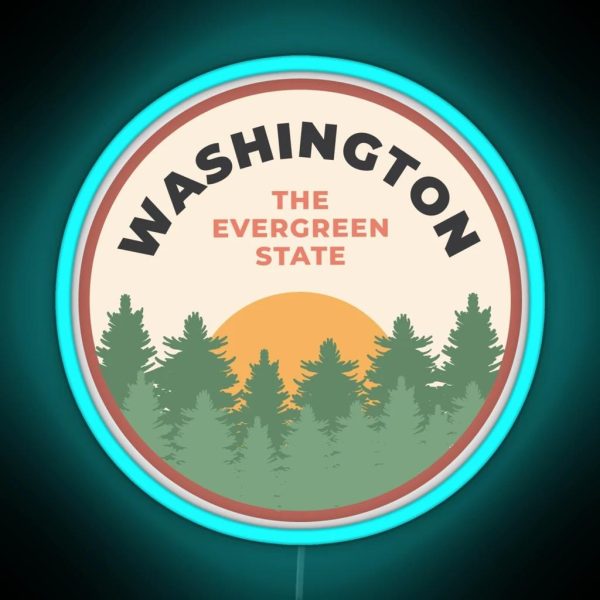 The Evergreen State RGB Neon Sign