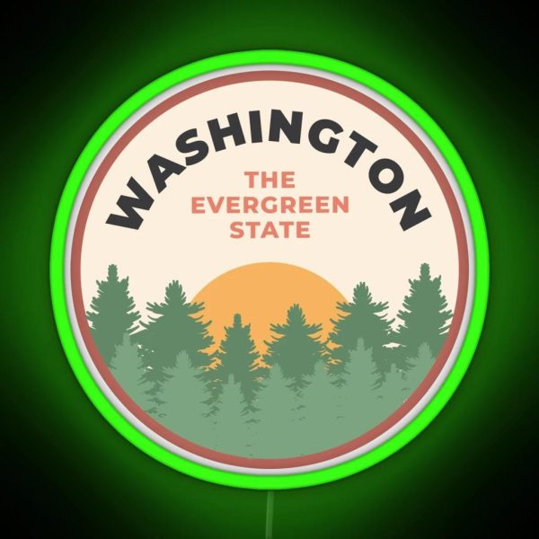 The Evergreen State RGB Neon Sign