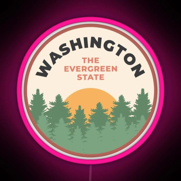 The Evergreen State RGB Neon Sign