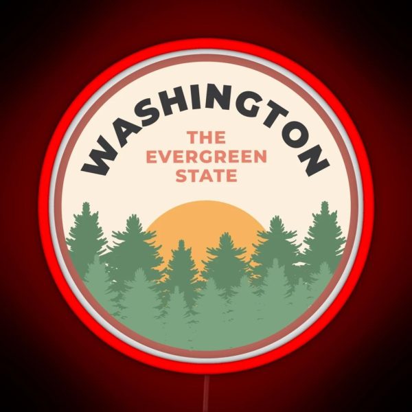 The Evergreen State RGB Neon Sign