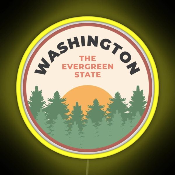 The Evergreen State RGB Neon Sign