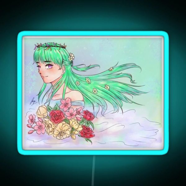 The Flowers Angel RGB Neon Sign
