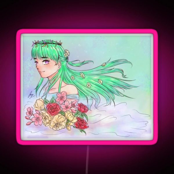 The Flowers Angel RGB Neon Sign