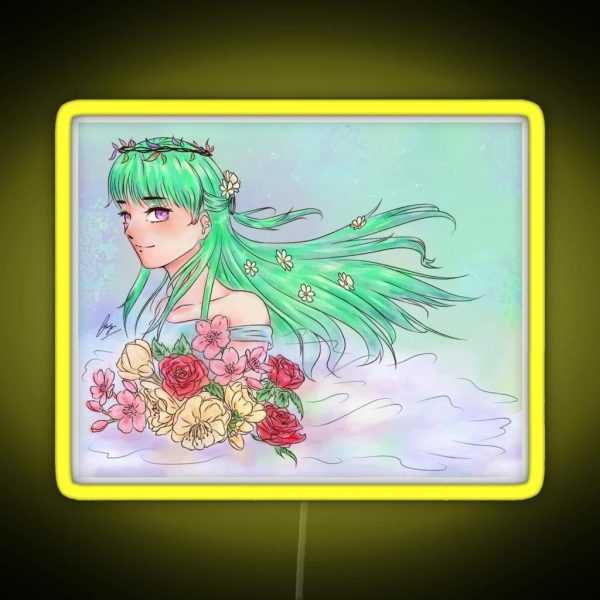 The Flowers Angel RGB Neon Sign