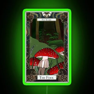 The Fool Fly Agaric Poisonous Tarot RGB Neon Sign