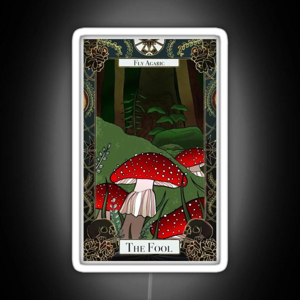 The Fool Fly Agaric Poisonous Tarot RGB Neon Sign