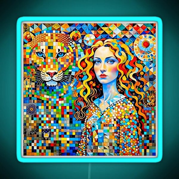 The Girl And The Lion RGB Neon Sign