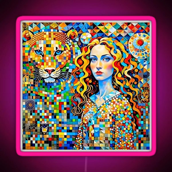 The Girl And The Lion RGB Neon Sign