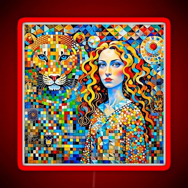 The Girl And The Lion RGB Neon Sign