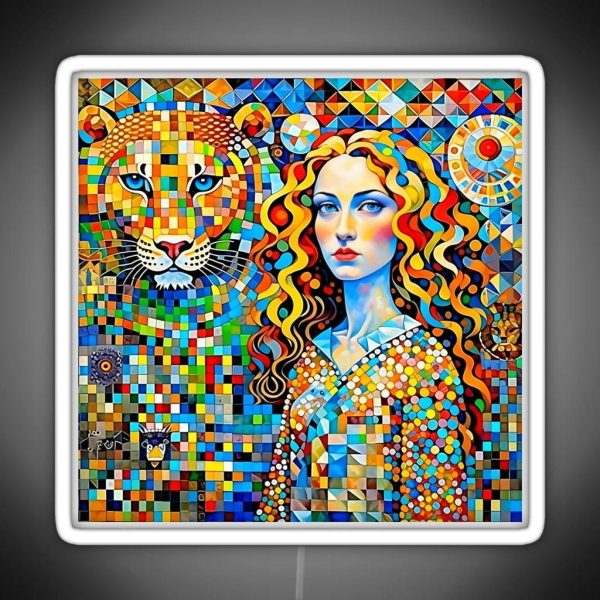 The Girl And The Lion RGB Neon Sign