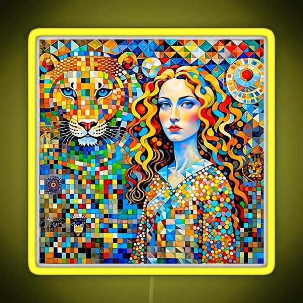 The Girl And The Lion RGB Neon Sign