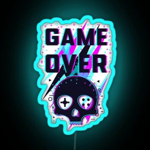 The Glitch Game Over RGB Neon Sign