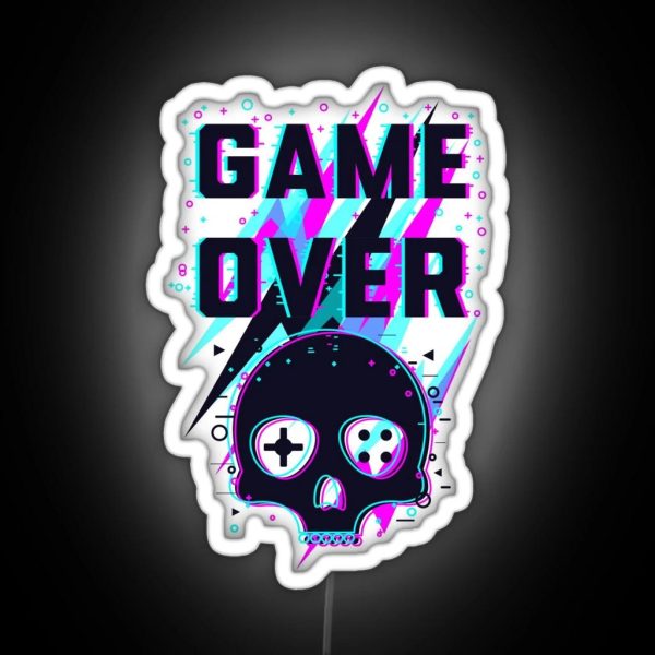 The Glitch Game Over RGB Neon Sign