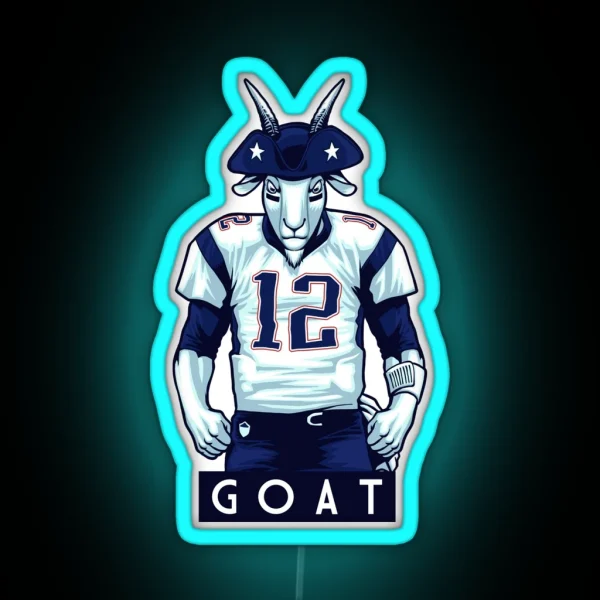 THE GOAT RGB Neon Sign