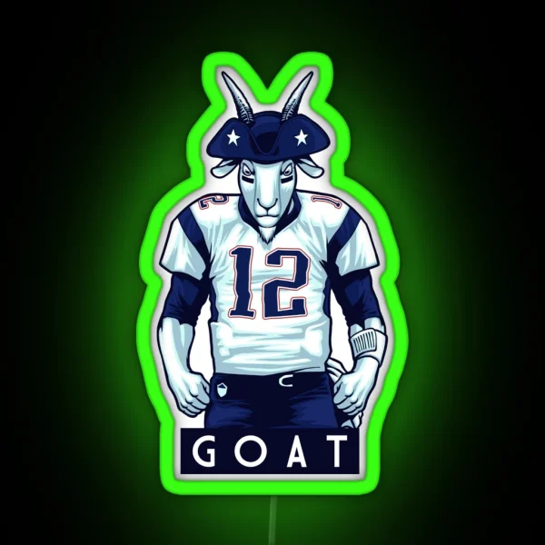 THE GOAT RGB Neon Sign