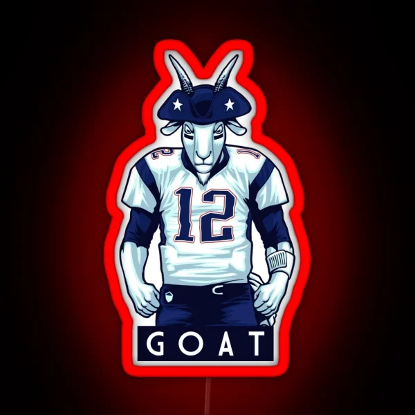 THE GOAT RGB Neon Sign
