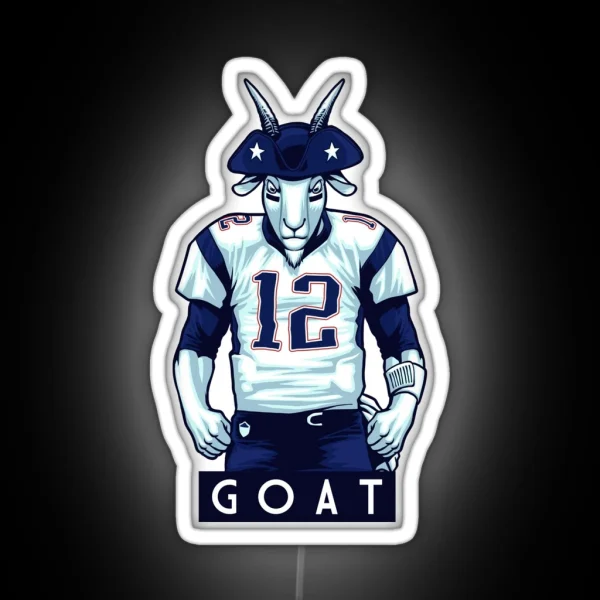 THE GOAT RGB Neon Sign