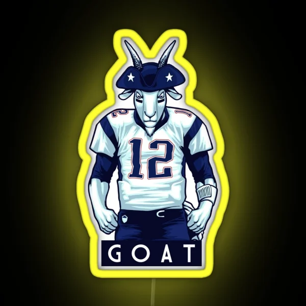 THE GOAT RGB Neon Sign