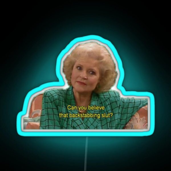 The Golden Girls Rose RGB Neon Sign