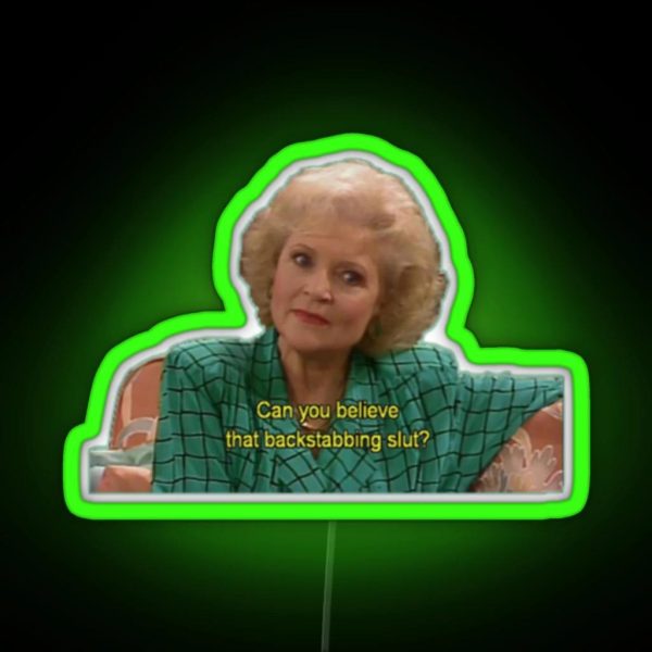 The Golden Girls Rose RGB Neon Sign