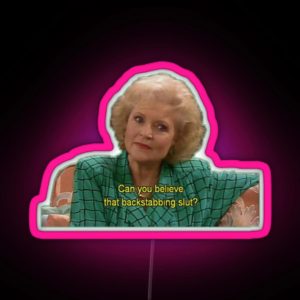 The Golden Girls Rose RGB Neon Sign