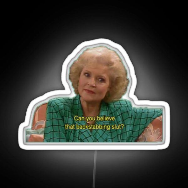 The Golden Girls Rose RGB Neon Sign