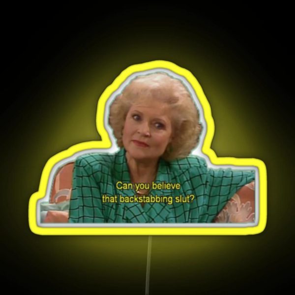 The Golden Girls Rose RGB Neon Sign