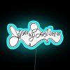 RGB Neon Sign from The Good Place, featuring Jeremy Bearimy's logo.