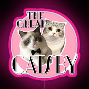 The Great Catsby RGB Neon Sign