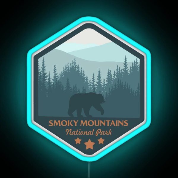 The Great Smoky Mountains National Park RGB Neon Sign