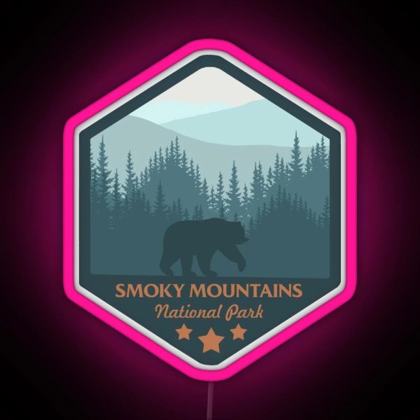 The Great Smoky Mountains National Park RGB Neon Sign