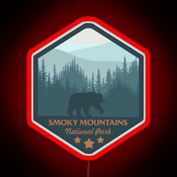 The Great Smoky Mountains National Park RGB Neon Sign