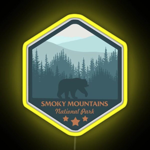 The Great Smoky Mountains National Park RGB Neon Sign
