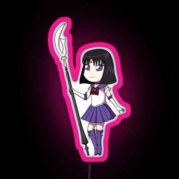 The Guardian Of Saturn Clean Version 1 RGB Neon Sign