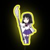 Saturn's Guardian Neon Sign with RGB Colors