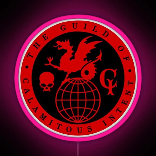 The Guild Of Calamitous Intent Logo RGB Neon Sign