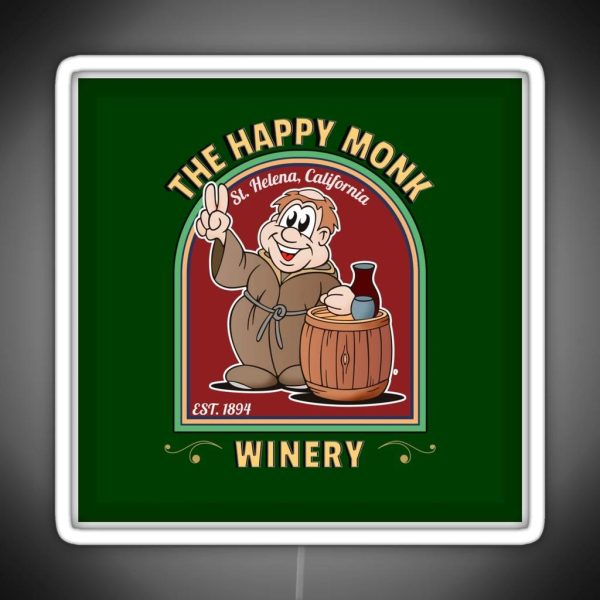 The Happy Monk Winery RGB Neon Sign