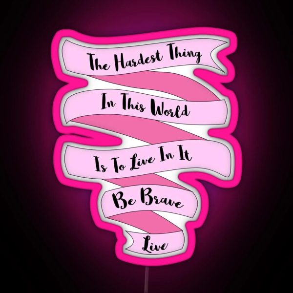 The Hardest Thing In This World RGB Neon Sign