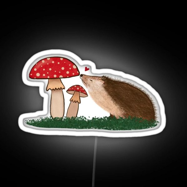 The Hedgehog And The Toadstool RGB Neon Sign