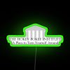 RGB Neon Sign with Hokey Pokey Institute logo, symbolizing self-discovery and personal transformation.