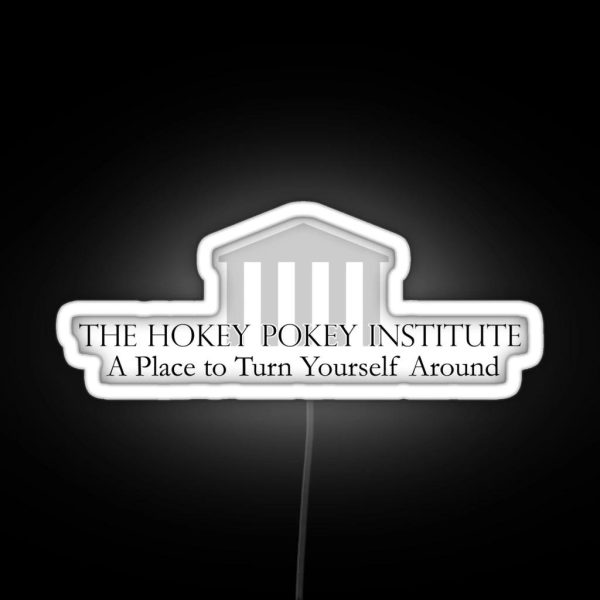 The Hokey Pokey Institute A Place To Turn Yourself RGB Neon Sign