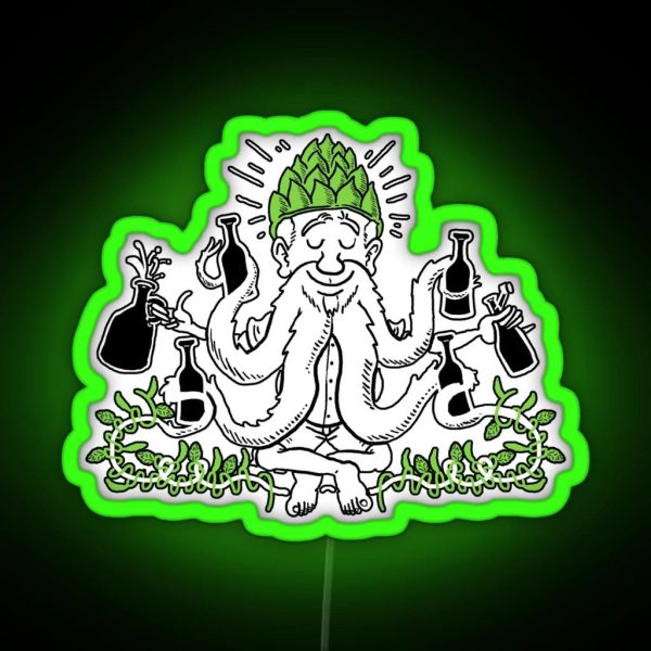 The Hopheaded Beer Wiser RGB Neon Sign