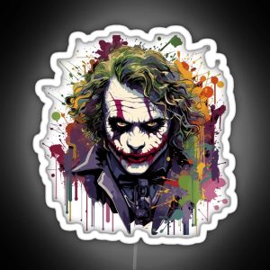 The Iconic Heath Ledger Joker Unleash Chaos With This Exclusive Design 5 RGB Neon Sign