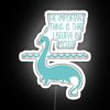 RGB neon sign with inspirational quote about self-confidence and faith in oneself.