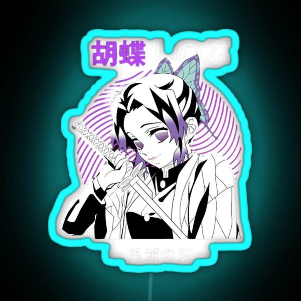 The Insect Hashira Shinobu Kocho RGB Neon Sign