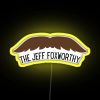 Comedian Jeff Foxworthy's neon sign in a bright, sunny color palette.