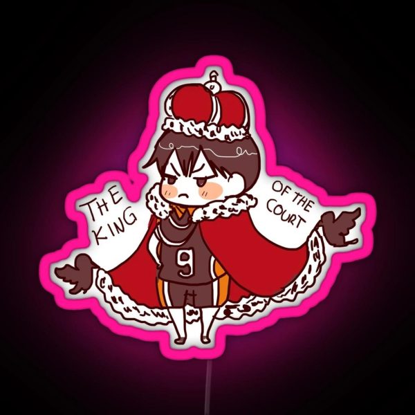 The King Of The Court RGB Neon Sign