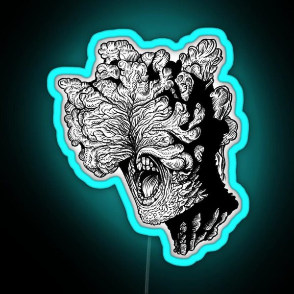 The Last Of Us Clicker Fungus RGB Neon Sign