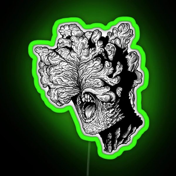 The Last Of Us Clicker Fungus RGB Neon Sign