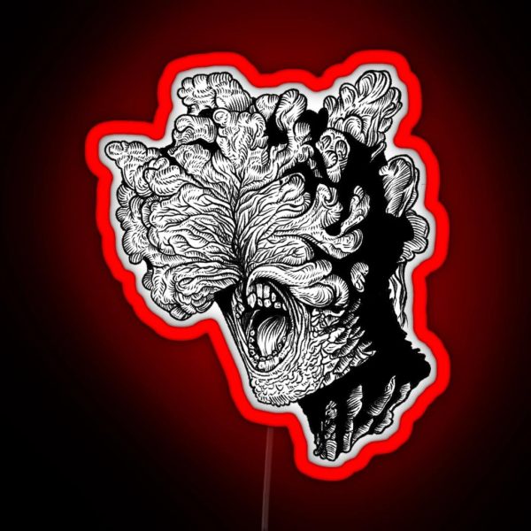 The Last Of Us Clicker Fungus RGB Neon Sign